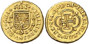 1721. Felipe V. Madrid. A. 1 escudo. (Cal. ... 