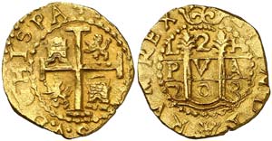 1703. Felipe V. Lima. H. 2 escudos. (Cal. ... 