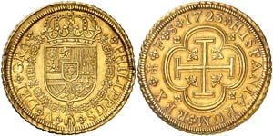 1723/11. Felipe V. Segovia. F. 8 escudos. ... 