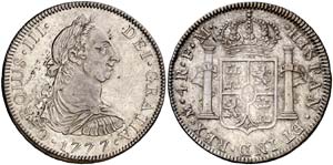 1777. Carlos III. México. FM. 4 reales. ... 