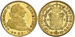 1781/79. Carlos III. Madrid. PJ. 2 escudos. ... 