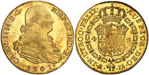 1801/1791. Carlos IV. Madrid. FA. 4 escudos. ... 