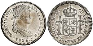 1815. Fernando VII. Guatemala. M. 1 real. ... 