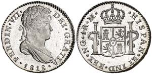 1818. Fernando VII. Guatemala. M. 1 real. ... 