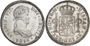 1816. Fernando VII. Guatemala. M. 8 reales. ... 