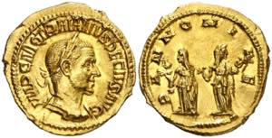 (250-251 d.C.). Trajano Decio. Áureo. ... 