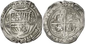 1590. Felipe II. Segovia. I/M. 8 reales. ... 
