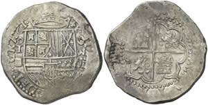 1593. Felipe II. Segovia. I. 8 reales. (AC. ... 