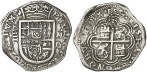 1597. Felipe II. Granada. M. 8 reales. (AC. ... 