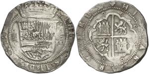 s/d. Felipe II. Valladolid. . 8 reales. (AC. ... 