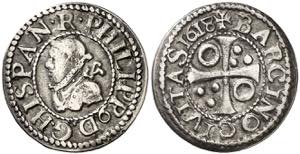 1618. Felipe III. Barcelona. 1/2 croat. (AC. ... 