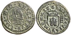 1663. Felipe IV. Segovia. BR. 4 maravedís. ... 