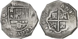 1644. Felipe IV. MD (Madrid). IB. 8 reales. ... 