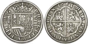 1651/31/30. Felipe IV. Segovia. I/R. 8 ... 