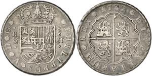 1732/1. Felipe V. Madrid. JF. 8 reales. (AC. ... 