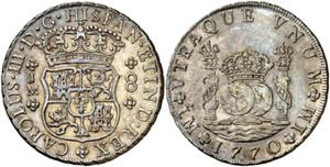 1770. Carlos III. Lima. JM. 8 reales. (AC. ... 