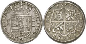 1591. Felipe II. Segovia. 8 reales. (AC. ... 