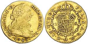 1785. Carlos III. Madrid. DV/JD. 1 escudo. ... 