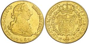 1788. Carlos III. Madrid. M. 2 escudos. (AC. ... 