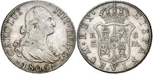 1805. Carlos IV. Madrid. FA. 8 reales. (AC. ... 