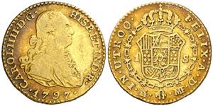 1797. Carlos IV. Madrid. MF. 1 escudo. (AC. ... 
