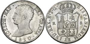 1810. José Napoleón. Madrid. IG. 8 reales. ... 