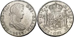 1813. Fernando VII. Potosí. PJ. 8 reales. ... 