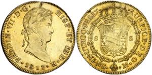 1817. Fernando VII. Guatemala. M. 8 escudos. ... 