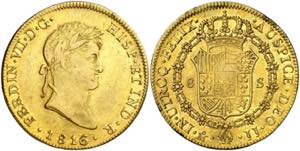 1816/5. Fernando VII. México. JJ. 8 ... 
