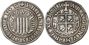1611. Felipe III. Zaragoza. 8 reales. (AC. ... 