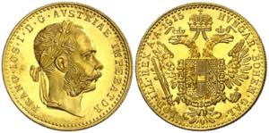 Austria. 1915. Francisco José I. 1 ducado. ... 