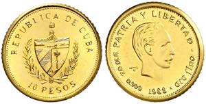 Cuba. 1988. 10 pesos. (Fr. 24) (Kr. 211). ... 