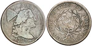 Estados Unidos. 1794. Filadelfia. 1 centavo. ... 