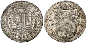 1686. Carlos II. Nápoles. AG/A. 1 tari. ... 