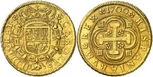1700. Carlos II. Sevilla. M. 8 escudos. (AC. ... 