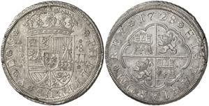 1728. Felipe V. Madrid. JJ. 8 reales. (AC. ... 