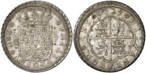 1729. Felipe V. Segovia. F. 8 reales. (AC. ... 