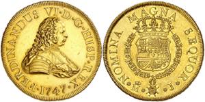 * 1747. Fernando VI. Madrid. J. 8 escudos. ... 