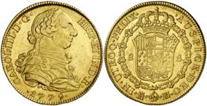 1779. Carlos III. Madrid. PJ. 8 escudos. ... 
