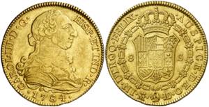 1784/0. Carlos III. Madrid. JD. 8 escudos. ... 