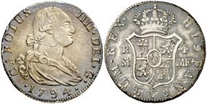 1794. Carlos IV. Madrid. MF/PJ. 4 reales. ... 