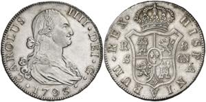 1793. Carlos IV. Sevilla. CN. 8 reales. (AC. ... 