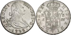 1799. Carlos IV. Sevilla. CN. 8 reales. (AC. ... 