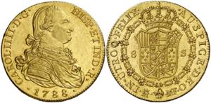 1788. Carlos IV. Madrid. MF. 8 escudos. (AC. ... 