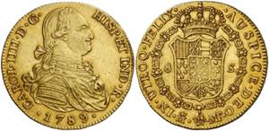 1789. Carlos IV. Madrid. MF. 8 escudos. (AC. ... 