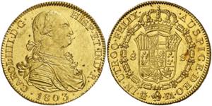 1803. Carlos IV. Madrid. FA. 8 escudos. (AC. ... 