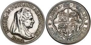 1904. Isabel II. Londres. 5 pesetas. (AC. ... 