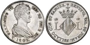 1809. Fernando VII. Valencia. (Cru.Medalles ... 