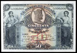 1907. 50 pesetas. (Ed. B103m) (Ed. 319M). 15 ... 