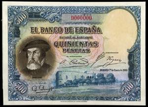 1935. 500 pesetas. (Ed. C16p) (Ed. falta). 7 ... 